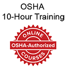 Online OSHA 10-hour construction training courses